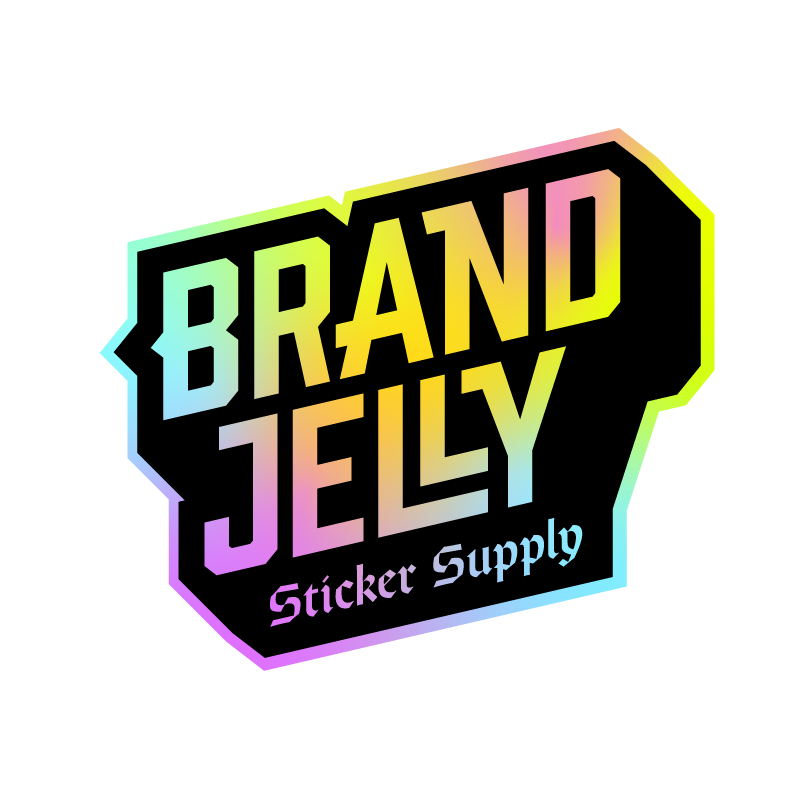 Oval Holographic Stickers